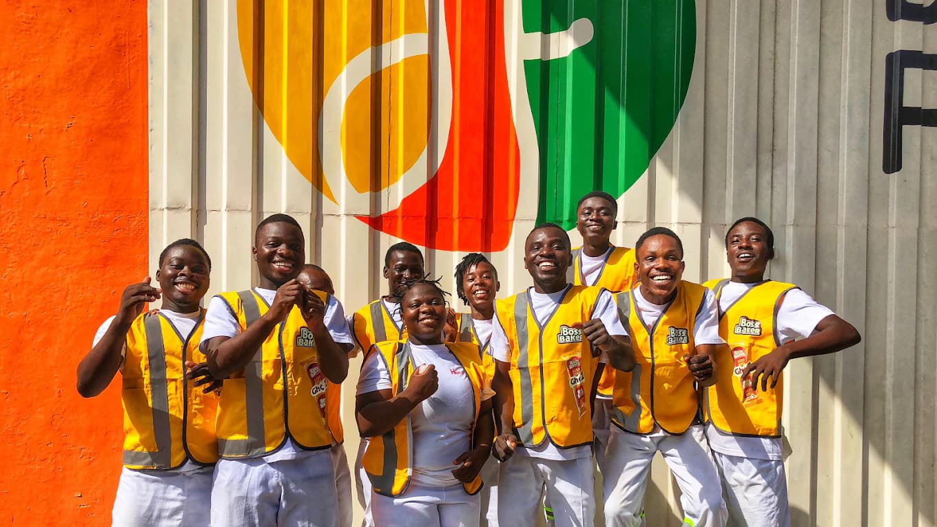 The Daily Food team at the company's Accra production facility